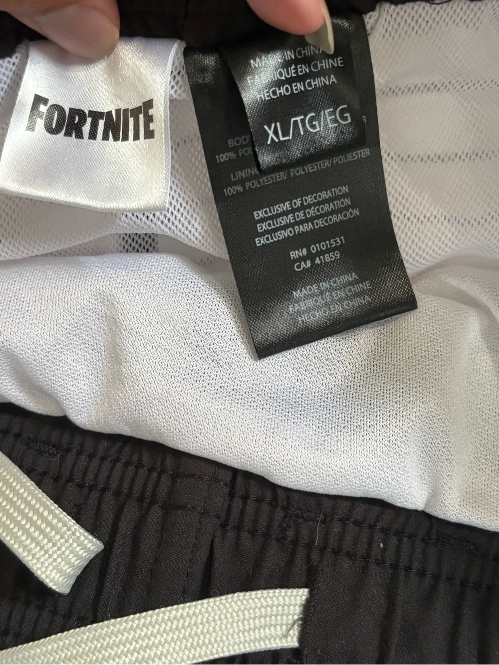 Fortnite Striped Swim Trunks